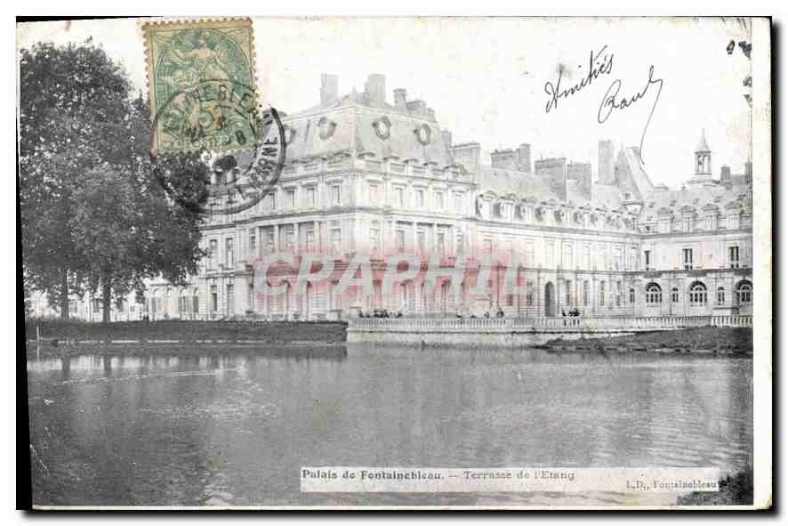 Schloss Fontainebleau — Terrasse am See — L.D., Fontainebleau