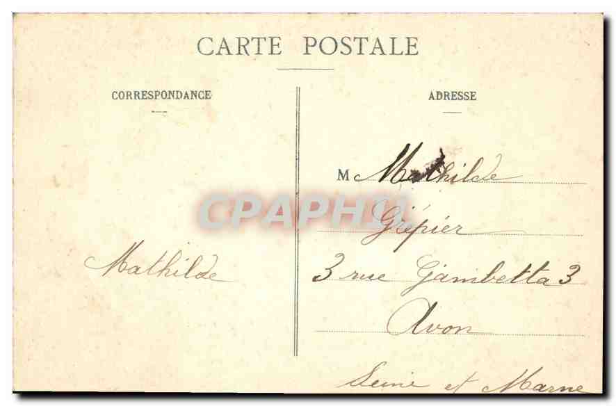 Palais de Fontainebleau — L'Étang des Carpes — CPAPHIL n°54 — Rückseite