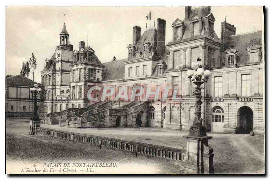 Schloss Fontainebleau — Die Eisenpferdestiege — CPAPHIL