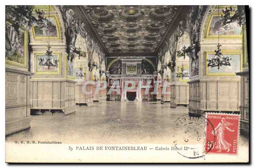 Palais de Fontainebleau — Galerie Henri II — G. B. N. G. Fontainebleau, n°39