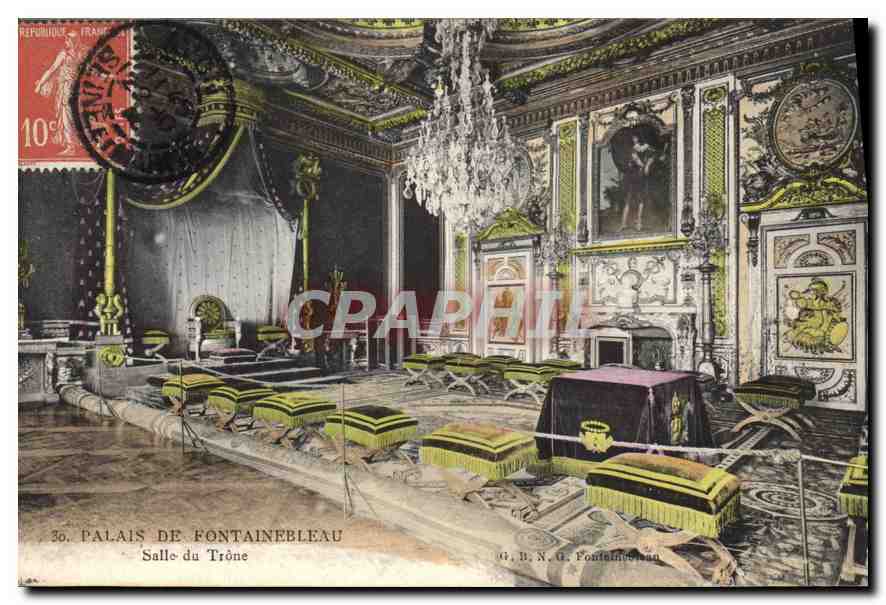 Palast von Fontainebleau — Thronsaal — G. B. N. G. Fontainebleau
