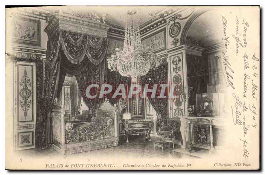 Palacio de Fontainebleau — Habitación de Napoleón I — Colecciones ND Fot. n°9