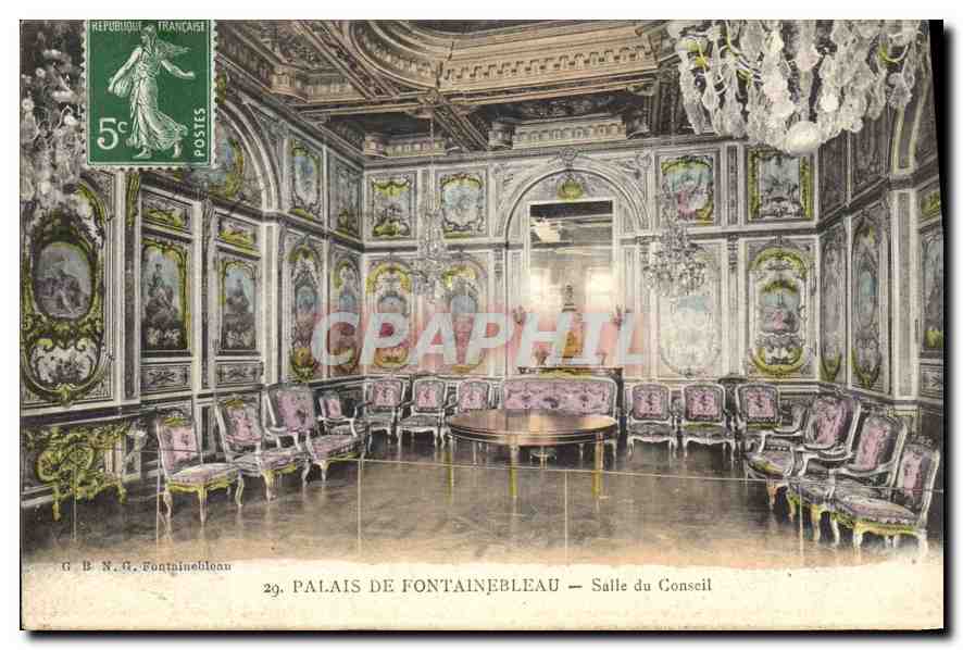 Palais de Fontainebleau — Salle du Conseil — G.B.N.G. Fontainebleau