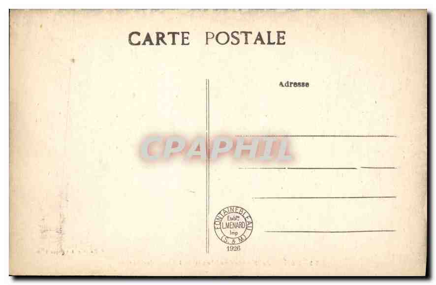 Palais de Fontainebleau — L'Étang des Carpes — Collection Artalique L. N. — Reverso