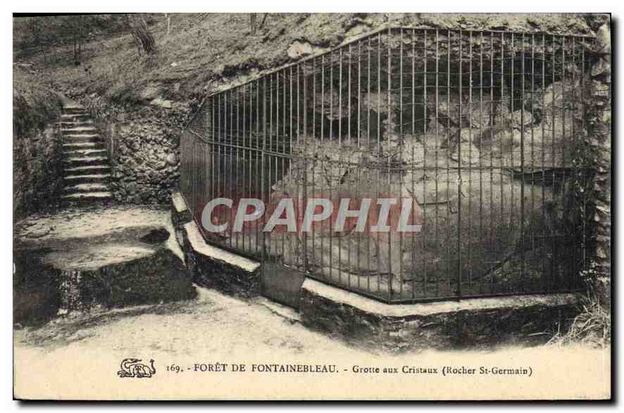 Forêt de Fontainebleau — Grotte aux Cristaux (Rocher St-Germain) — Éditeur non identifié, n° 769