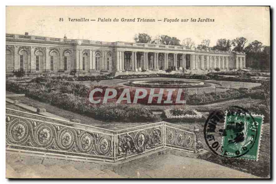 Versailles — Palais du Grand Trianon — Façade sur les Jardins — Éditeur EMA Versailles, n°84