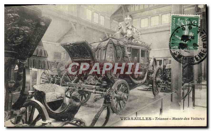 CPA Versailles Trianon Musee des Voitures 