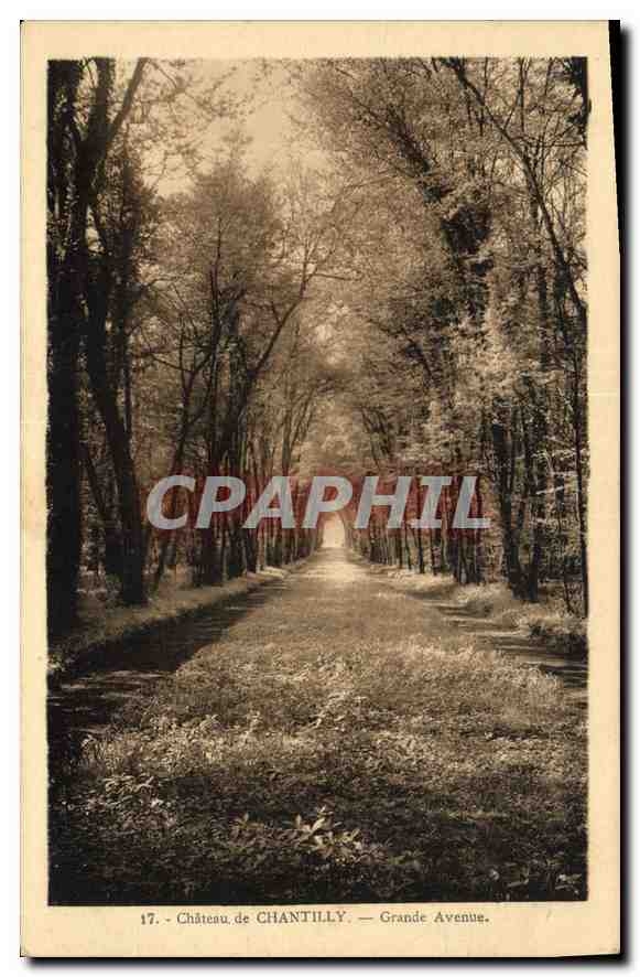 Château de CHANTILLY — Grande Avenue — Édition Delabarre