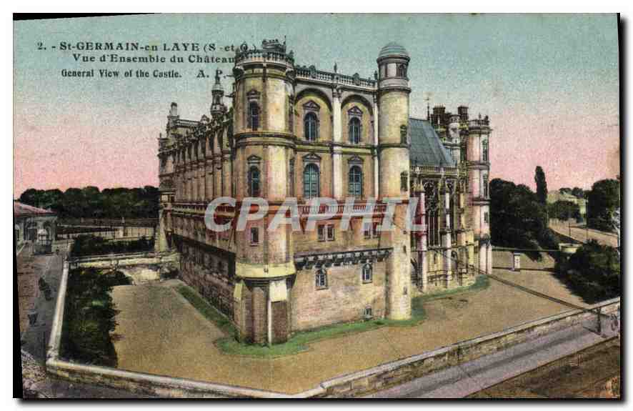 CPA St Germain en Laye S et O Vue d'Ensemble du Chateau 