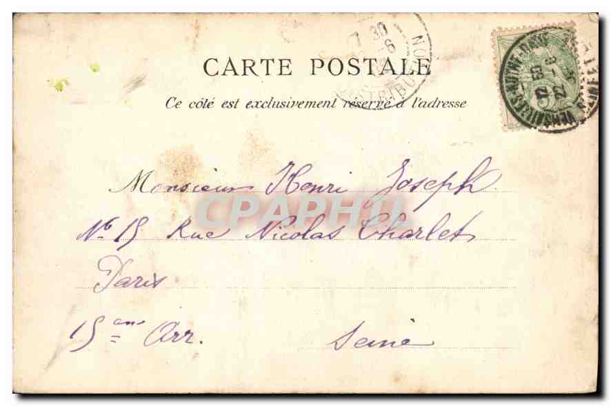 CPA Versailles Palais du Petit Trianon  — Verso