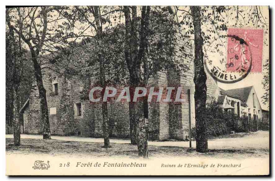 Ruines de l'Ermitage de Franchard — Forêt de Fontainebleau — Éditeur S.P.R.L. n°218