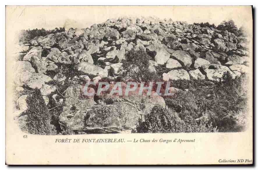 Forêt de Fontainebleau — Le Chaos des Gorges d'Apremont — Collections ND Phot