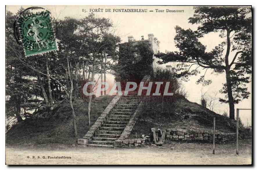 Woud van Fontainebleau — Toren Denecourt — G. B. N. Fontainebleau