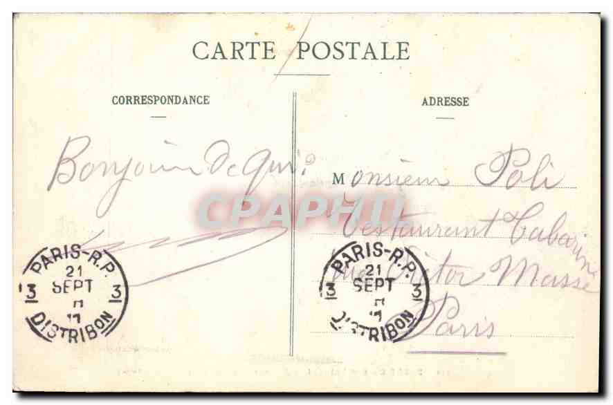 Foresta di Fontainebleau — Antro di Vulcano (Rochers d'Avon) — Editore S. P. R. S. n° 112 — Verso