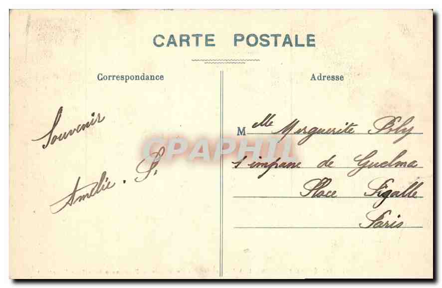 Woud van Fontainebleau — Pad van de Mastodonten — Promenade de la Tour Denecourt — Uitgever: CPAPHIL, n° 354 — Achterkant