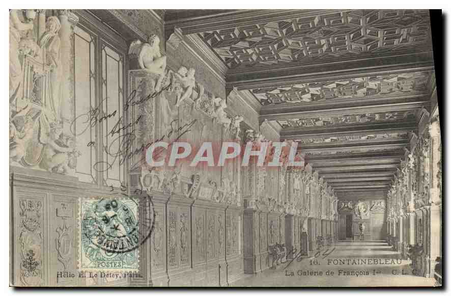 La Galerie de François Ier — Fontainebleau — Hélio E. Le Détée, Paris