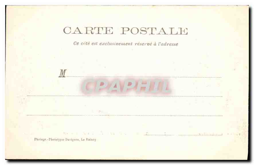 Fontainebleau — Innenraum der École d'Application — Baudrimière in Fontainebleau — Rückseite