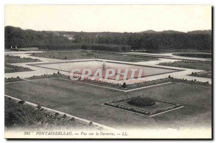 Fontainebleau — Vue sur le Parterre — LL, n°395