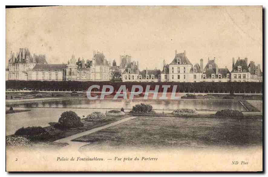 Palais de Fontainebleau — Vue prise du Parterre — ND Pheoi