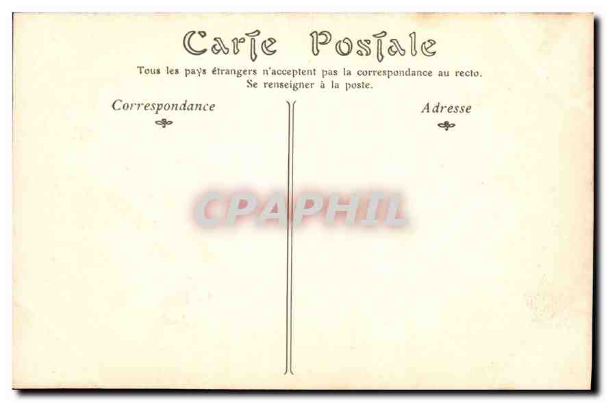 Park des Schlosses FONTAINEBLEAU — Der Karpfen-Springer — ND Phet — Rückseite