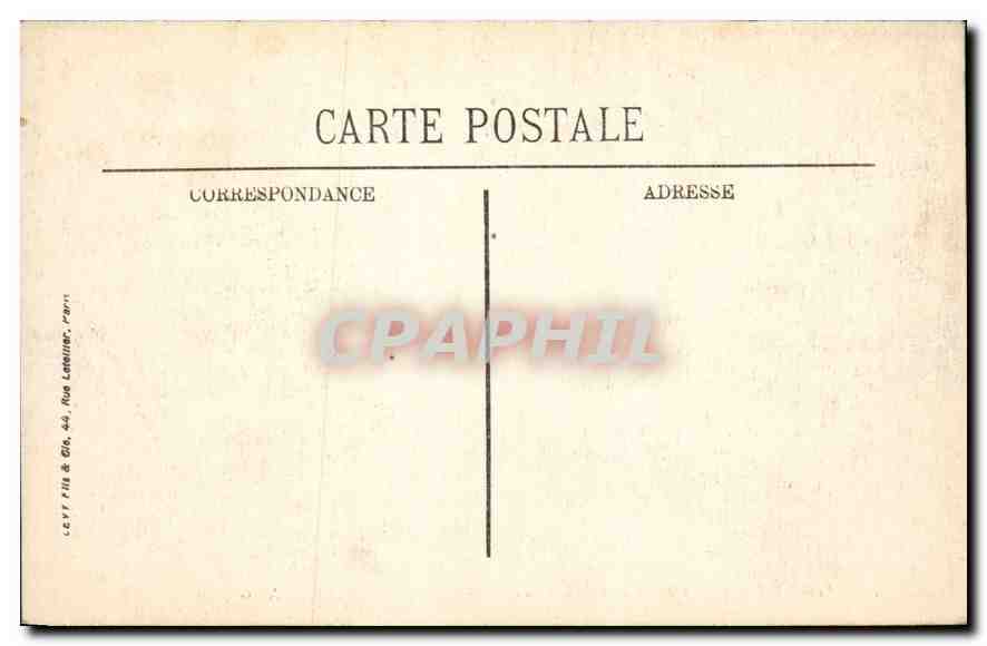 Forêt de Fontainebleau — Le Restaurant de Franchard — N.G. — Verso