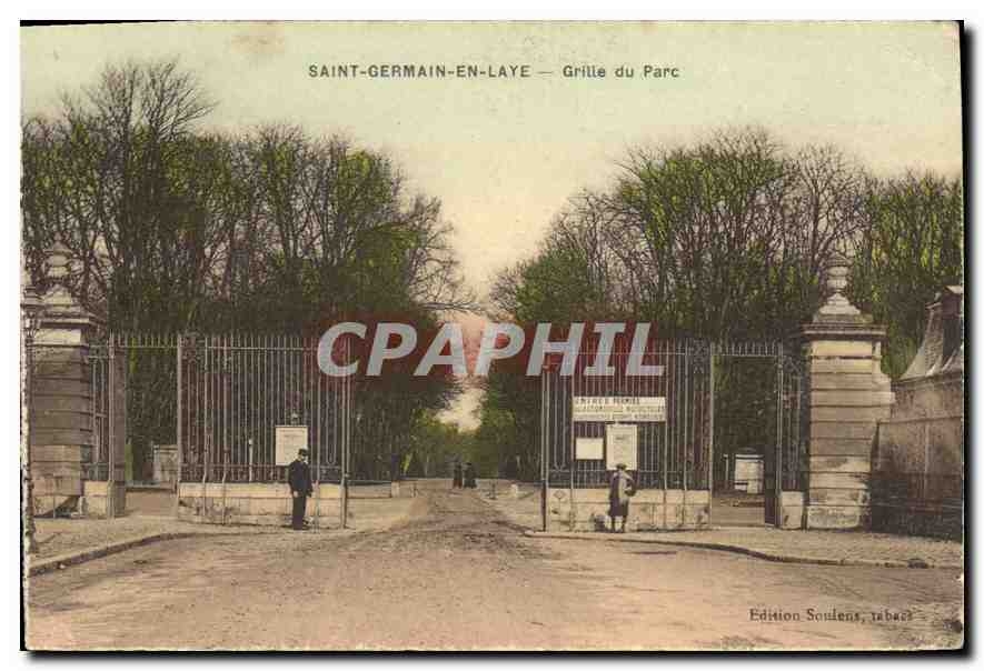 Saint-Germain-en-Laye — Grille du Parc — Edition Soulens, tabac