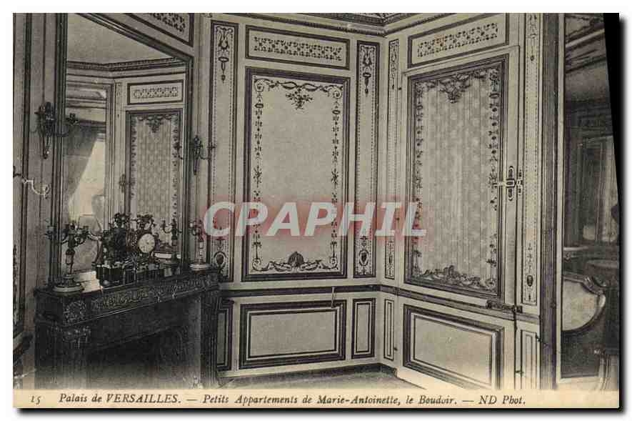 CPA Palais de Versailles Petits Appartements de Marie Antoinette le Boudoir 