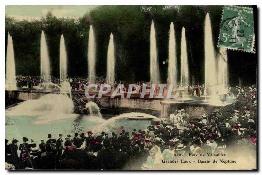 Parc de Versailles — Grandes Eaux - Bassin de Neptune — éditeur non visible, n° de série 232