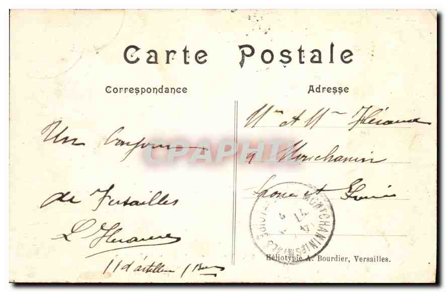 CPA Versailles Hameau de Trianon La Laiterie  — Rückseite