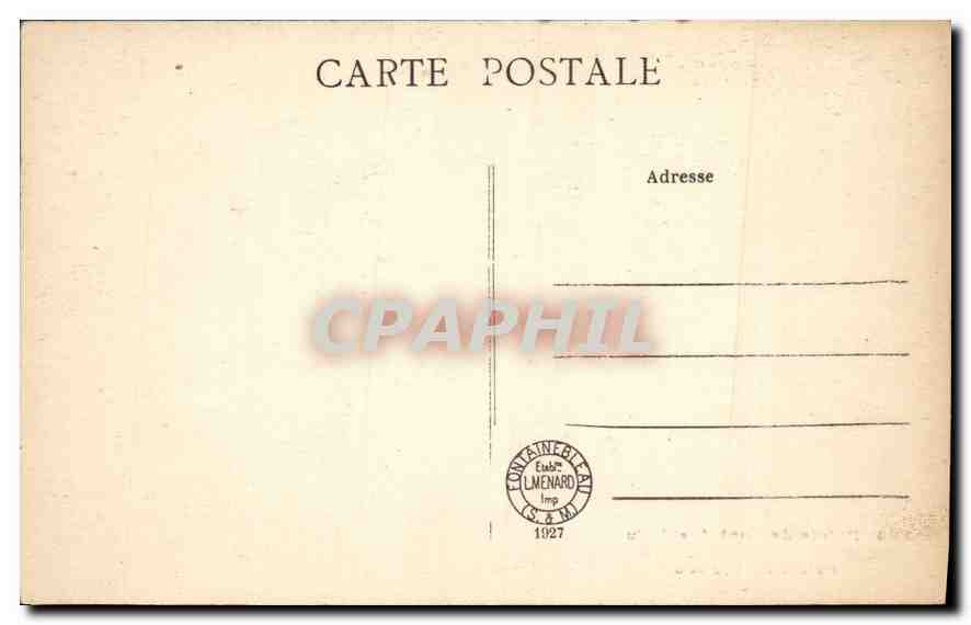 Palais de Fontainebleau — Cabinet de travail du Pape Pie VII — Collection Artistique n°64 — Verso