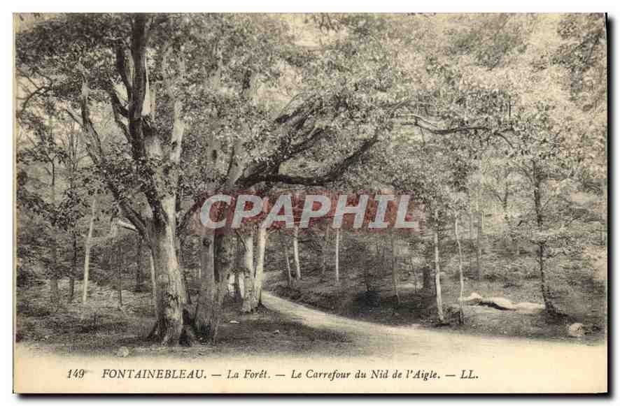 Fontainebleau — La Forêt — Le Carrefour du Nid de l'Aigle — LL