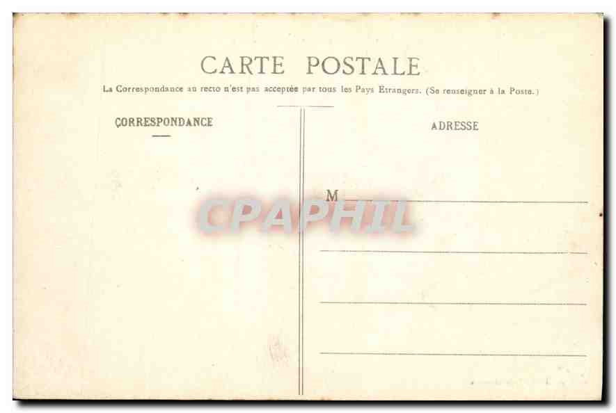 CPA Versailles L'Orangerie  — Verso