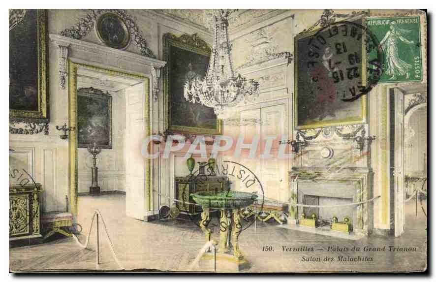 CPA Versailles Palais du Grand Trianon Salon des Malachites 