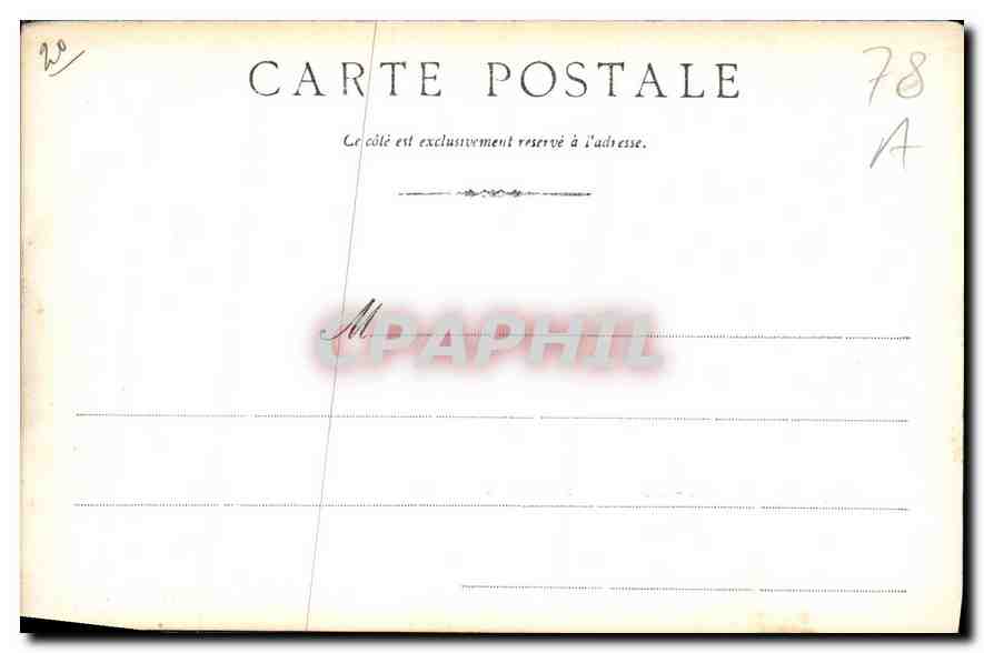 CPA Les Environs de Paris L'Orangerie a Versailles  — Rückseite