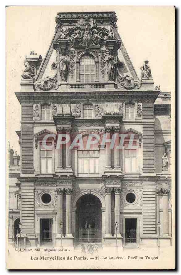 CPA Les Merveilles de Paris Le Louvre Pavillon Turgot 