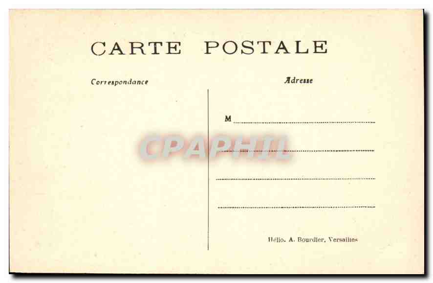 CPA Panorama de Versailles  — Rückseite