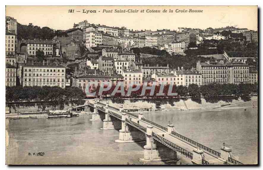 CPA Lyon Pont Saint Clair et Coteau de la Croix Rousse 