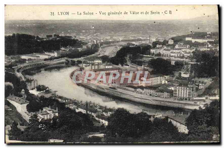 CPA Lyon La Saone Vue generale de Vaise et de Serin 