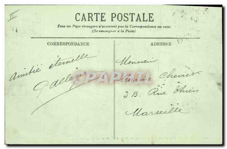 CPA Lyon Vue generale des Terreaux prise du restaurant Gay  — Verso