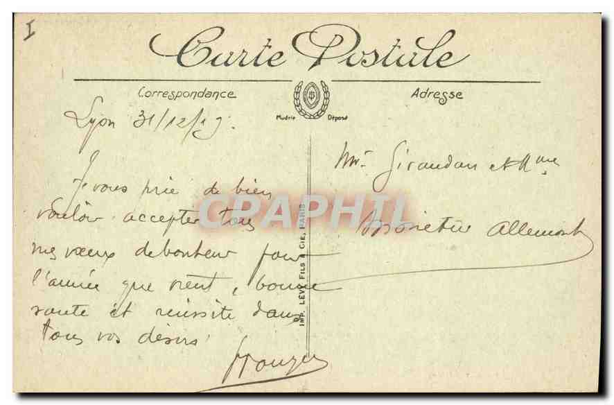 CPA Lyon Theatre des Celestins  — Verso