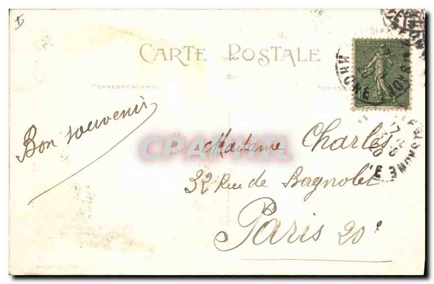 CPA Lyon Le grand Theatre  — Verso