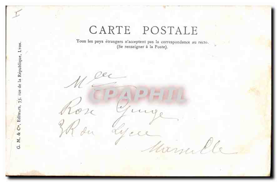 CPA Lyon Grand Theatre  — Verso