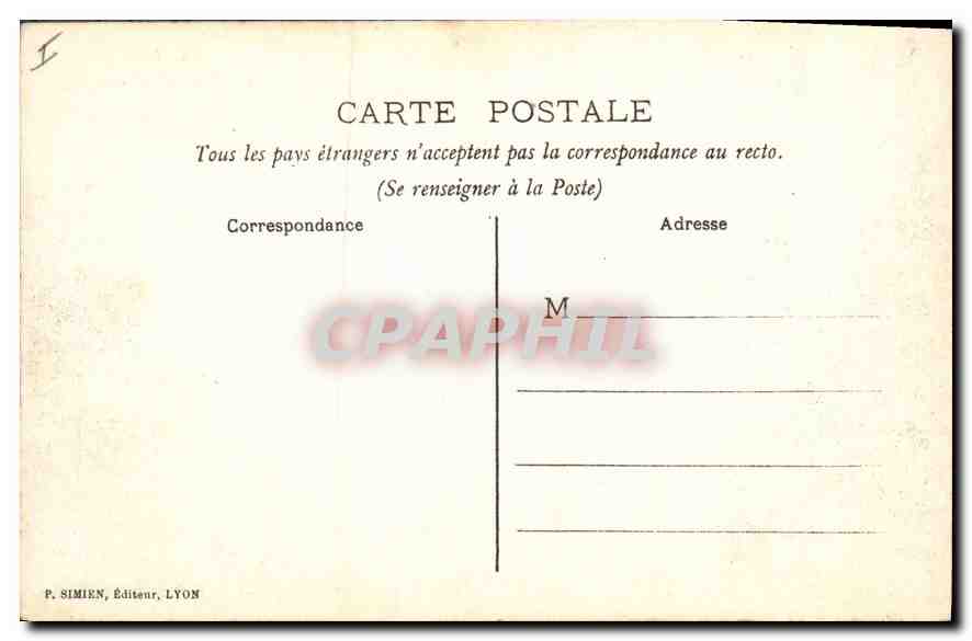 CPA Lyon Theatre des Celestins  — Verso