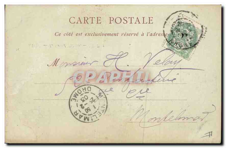 CPA Lyon Le Grand Theatre  — Verso