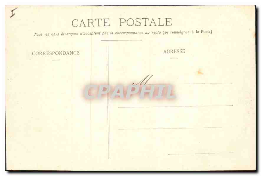 CPA Lyon Place des Celestins et le Theatre  — Verso
