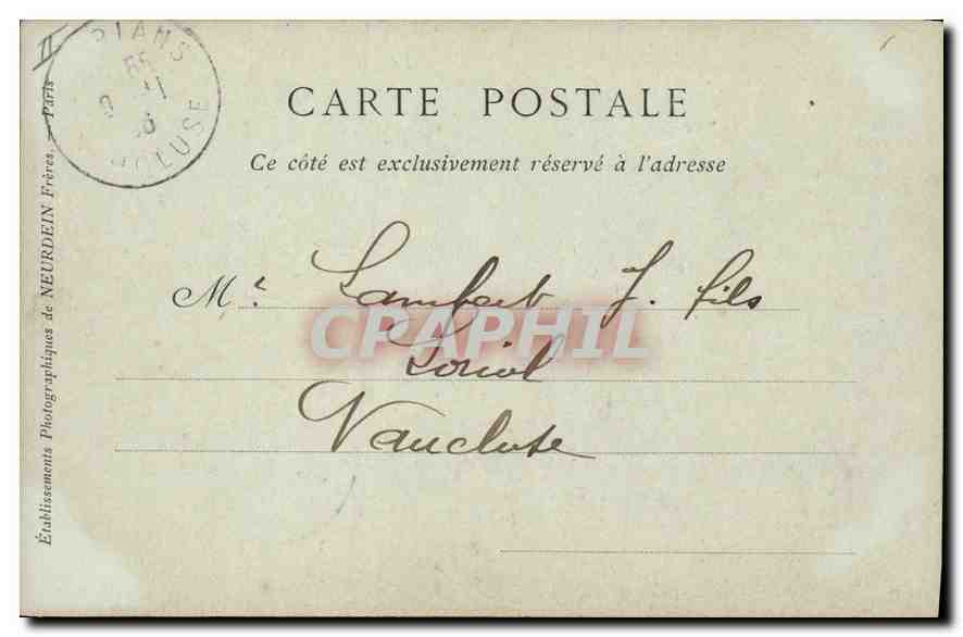 CPA Lyon Le Grand Theatre Ricqles — Verso