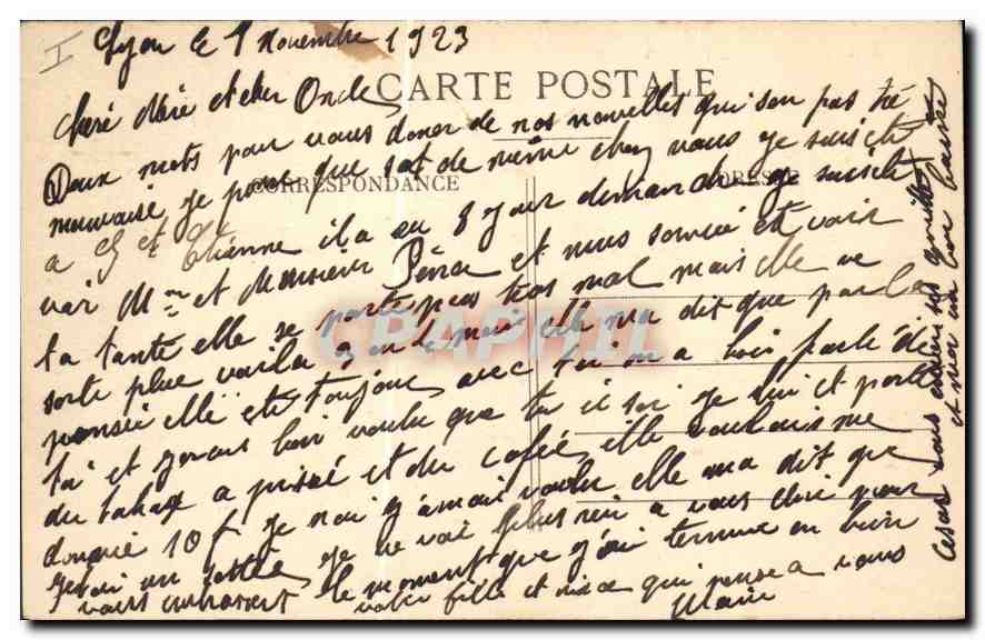 LYON — Grand Théâtre — M. F. — Verso