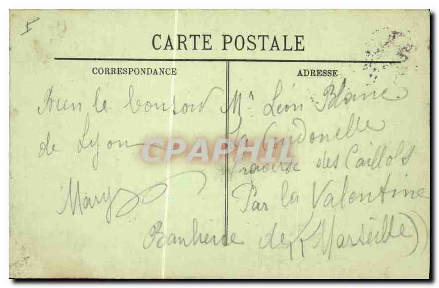 CPA Lyon Le Grand Theatre  — Verso