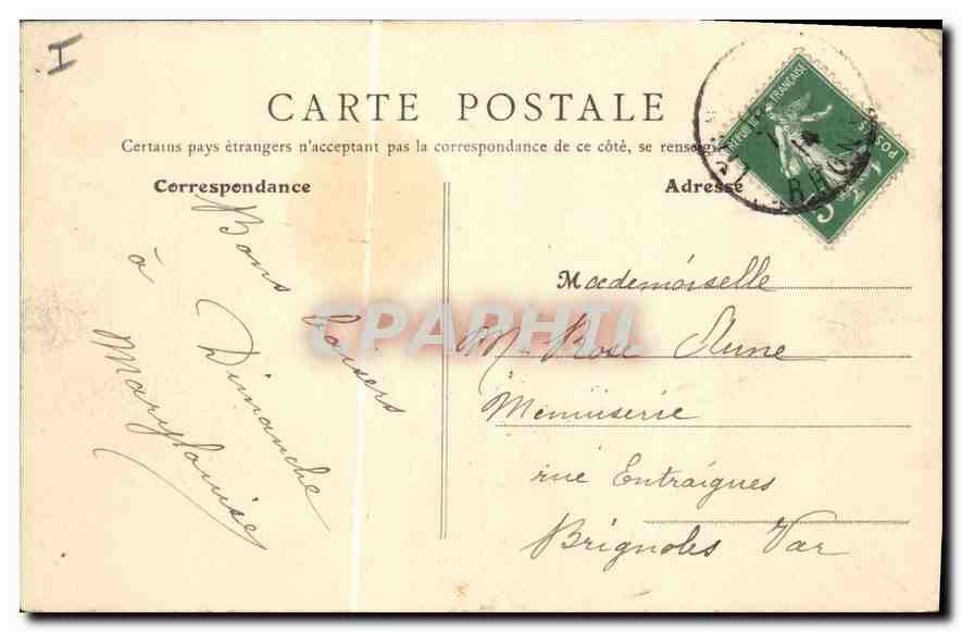 CPA Lyon Le Grand Theatre  — Verso