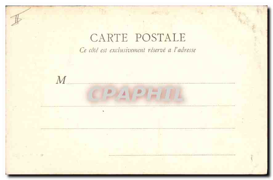 CPA Lyon Les Facultes Pavillon Central  — Verso